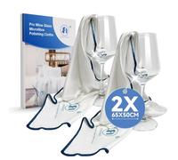 Foyer Nuage Chiffons Pro pour Verre en Microfibre (Blanc,65 x 50cm 2pcs) | Chiffon Vitre/Verre sans Trace, Chiffons Pro pour Verre en Microfibre, Chiffon Microfibre Vitre Anti Trace, Non Pelucheux