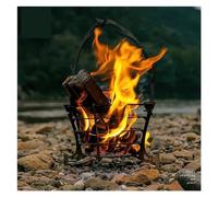 Foyer Poêle de Camping, poêle à Bois Suspendu, Fosse feu Camp en Plein air, brûleur, Four Combustion Acier Inoxydable for Barbecue, Joie