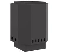 Foyer sans fumée - vidaXL - Noir - Acier - 38x38x51 cm - Durable - Température maximale 600 ℃