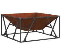Foyer, structure en acier, design portable, marron