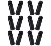FOYTOKI 12pcs Bouchons de Robinet à Bière en Caoutchouc Noir, Protection Professionnelle Résistante et Fixée pour Robinets de Bière, Usage Cuisine à Domicile