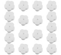 FOYTOKI 18 Pcs Éponge Absorbante Huile Piscine Forme Fleur Blanche Réutilisable pour Spa et Piscine, Absorbe Corps Gras et Résidus, Nettoyage et Entretien