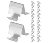 FOYTOKI 24 Pièces Clips D'étagère en Métal, Pince D'étagère Argentée, pour Étagères de Bibliothèque et Vitrines, Maintien Ferme, Installation Facile, Acier Fer, Lot de Pièces pour Meubles