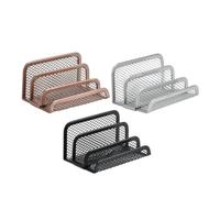 FOYTOKI 3 Pièces Organisateur de Courrier en Métal Trieur de Courrier Multifonction avec 3 Compartiments Verticaux, pour Bureau pour Classement et Organisation de Documents