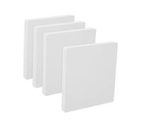 FOYTOKI 4 Pièces Plaque Murale Simple et Facile à Installer sans Vis Blanche Plastique Couverture de Protection pour Prise Électrique