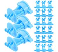 FOYTOKI 50 Isolateurs en PP Bleu pour Clôture Électrique, Résistants la Déformation, Adaptés aux Fils de Clôture et Poteaux en Bois, pour Pâturages et Fermes