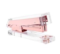 FOYTOKI Agrafeuse de Bureau Design Épuré et Solide Élégante et Moderne en Acrylique Pieds Antidérapants, Accessoire de Bureau Classique pour Maison et École