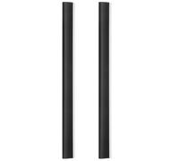 FOYTOKI Bandes de Bord en Plastique Noir 2pcs pour Pelle à Poussière, Protection Légère et Multifonctionnelle, Remplacement pour Bord de Pelle de Nettoyage