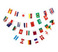 FOYTOKI Bannière de Fanions Internationale en Polyester pour Décorations Fêtes de Football Impression Vive, pour Coupe Monde et Événements Sportifs