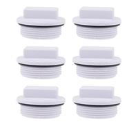 FOYTOKI Bouchon D'hivernage Fileté Bouchon de Retour Fileté Anti-Fuite avec Joint en Caoutchouc et PP 6 Pièces pour Piscine pour Kit Hivernage Piscine et Sandales Femme