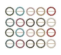 FOYTOKI Boucles Métalliques Circulaires pour Vêtements en Alliage et Pierre Brillante, Pinces Légères Multifonctions pour Chemises et Écharpes, 20 Pièces, pour Sorties Décontractées