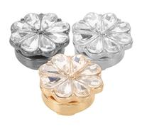 FOYTOKI Boutons de Manchette pour Chemise en Alliage de Zinc, Coffret 3 Pièces Design Élégant et Fleurs, Utilisation Polyvalente pour Anniversaires et Costumes