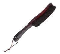 FOYTOKI Brosse à Épousseter en Bois, Brosse de Nettoyage des Mains, Manche Ergonomique, Poils de Cheval, Noire, pour Maison et Bureau