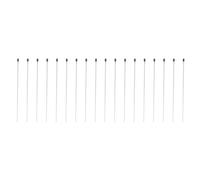 FOYTOKI Épingle D'entomologie avec Tête en Caoutchouc 100pcs en Acier Inoxydable pour Afficher Spécimens et Réduire la Rouille en Enseignement Scientifique