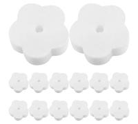 FOYTOKI Éponge absorbante pour Huile de Spa 18PCS Forme Fleur en Mousse Blanche, Accessoires de Piscine pour Spa et Bassin, Absorption de l'huile et des résidus, Filtration et Nettoyage