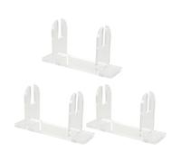 FOYTOKI Éventail 3pcs et Rainure pour Plate Base Large Centrale pour Éventails Support Acrylique Transparent Pliants et Ronds, pour Décoration Intérieure