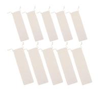 FOYTOKI Lot de 10 sacs à cordon en coton et lin pour couverts et baguettes - pochettes de rangement portables et faciles à nettoyer pour pique- et école