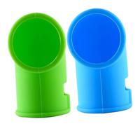 FOYTOKI Lot de 2 Déviateurs de Vapeur en Silicone pour Autocuiseur Accessoires de Cuisson Universels Résistants à la Déformation Couleurs Vert et Bleu pour Dépressurisation Rapide et