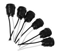 FOYTOKI Lot De 6 Prises ÉTanches E27 En Pvc Jaune Avec Cordon Douille De Lampe ExtéRieure ÉTanche E27 Pour Projets De Bricolage ÉClairage Maison Et Jardin Support Durable Et SéCurisé