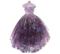 FOYTOKI Ornement de Bureau en Verre Cristal pour Robe de Mariage | Décor de Table pour Fête et Bureau, Teinte Pourpre, Pièce Artisanale Créative Maison