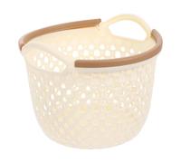 FOYTOKI Panier de Rangement en Plastique Pp Beige Tressé pour Petits Objets