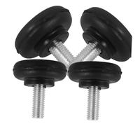 FOYTOKI Patins en Caoutchouc Noir 4 Pièces pour Meubles, Amortisseurs Vibration Anti-bruit et Protection Machine, Pieds de Nivellement Réglables pour Usage Industriel