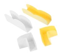 FOYTOKI Support pour Parc Bébé 4pcs en Plastique Stabilisateur Antidérapant, Fixation Renforcée à Angle Droit et Plat pour Sécuriser Clôture ou Parc Intérieur