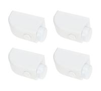 FOYTOKI Verrou de Sécurité pour Fenêtre Baie Vitrée Coulissante en Plastique Blanc 4pcs, Protection Garçon et Filles et Verrouillage Instantané