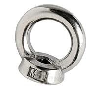 FP INOX Écrou à Œil/Anneau Fileté Diamètre M12 mm Inox A4-316 pour Extérieur Bricolage Jardin