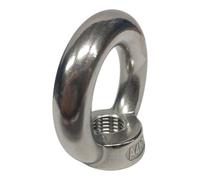 FP INOX Ecrou à Oeil/Anneau Fileté Filetage Diamètre M16 mm Inox A4-316 Pour Extérieur Bricolage Jardin