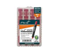 Etui de 4 mines pica visor permanent fluo - rouge PICA - 99140