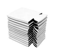 Fpreeza 10 PièCes SéRies NéOprèNe BièRe Peut Refroidisseur Boisson Tasse Bouteille Manchon Isolant Wrap Couverture Nouveau Blanc