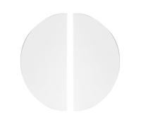 FQFLXY6589 Lot de 2 Poignées placard Demi-lune Poignée Chambre d'enfant colorées semi-circulaire Tirettes tiroir porte d’Armoire Cuisine Bouton Tiroir Meuble en Alliage d'Aluminium (150mm,Blanc)