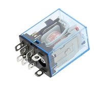 FQJYXWEWL Accessoires électroniques 1 pièces à Usage général LY2NJ HH62P Relais Micro électromagnétique électronique Lampe LED 10A 8 Broches Bobine DPDT DC12V 24V AC110V 220V