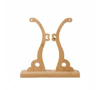 FQRDKT Support Bambou Tablette Présentoir à Éventails Assemblage Simple Socle Large Antidérapant Convient à la Mise en Scène de Souvenirs Salon, Bois Clair