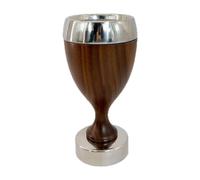 FQRDKT Vase en Acier Inoxydable, Vase à Fleurs, Jardinière en Bois, Décoration Intérieure, Composition Florale pour Café, Balcon, étagère, Armoire, Bureau, Style B