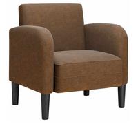 @FR Chaise de canapé avec accoudoirs marron 54 cm - Simple scandinave - Chaise relaxant/Fauteuil TV - similicuir - 5020201