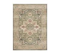 FRAAI | Home & Living Tapis de Salon Vintage - Sage Medallion Vert - 80x150cm - Vintage, Oriental, Persan - Rectangle