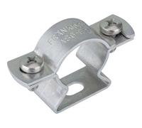 Fränkische Rohrwerke Collier de distance en aluminium, Gaine + protection pour câbles, Argent