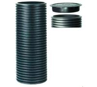 Fränkische Rohrwerke Tube de fondation (35 cm), Gaine + protection pour câbles, Noir