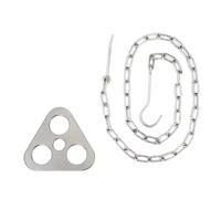 Frahou Équipement et accessoires de camping portables - Support de barbecue à trépied amovible pour l'extérieur - Kit d'accessoires de cuisine pour feu de camp