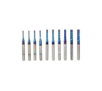 Fraisage Carbure Routeur De Coupe Bit Bleu Maïs Fin Coupeur Moulin Pour Cnc Pcb 10 Pcs