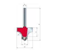 Fraise 8 mm pour arrondi convexe Ø 31.8 / h 17.5 FREUD