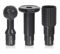 Fraise à Bois - Disques Meuleuse Sculpture Bois, Set de 3 Burrs Rotatifs, Gouge et Ciseaux à Bois pour Meuleuses 115/125mm - Outils