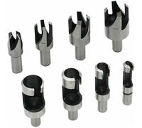 Fraise à bouchonner bois - LARGEIGHT - 8PCS - Diamètres 6mm à 16mm - Acier au carbone - Kit de perçage