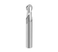 Fraise À Bout Sphérique En Carbure De Tungstène R0.5-R10, 5 Pièces, 2 Cannelures for Bois Et Aluminium, Outil Fraisage CNC
