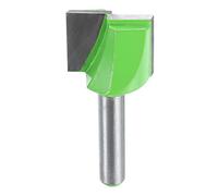 Fraise à défoncer de nettoyage du fond avec tige de 6,35 mm en carbure de tungstène pour rabotage de plancher, mortaiser les dalles CNC pour aplatir les dalles de travail du bois, 20 mm de diamètre et
