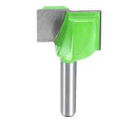 Fraise à défoncer de nettoyage du fond avec tige de 6,35 mm en carbure de tungstène pour rabotage de plancher, mortaiser les dalles et le travail du bois, diamètre 25 mm, profondeur 16 mm