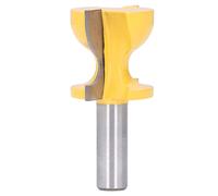 Fraise à défoncer pour rebord de fenêtre, revêtement en PTFE, pour le travail du bois, table de toupie en acier rapide et tungstène, jaune, tige ronde de 5,1 cm