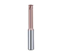Fraise à filetage hélicoïdal monodent en carbure de tungstène, 3 dents, 4 lames, outil CNC(M3x0.5)